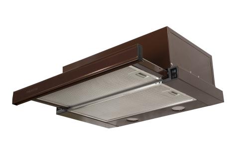 Витяжка кухонна ProfitM Телескоп Марена 60см 840м3 Коричнева LED