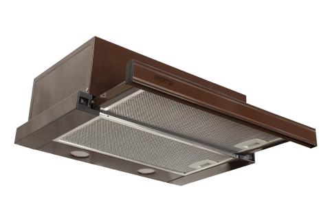 Витяжка кухонна ProfitM Телескоп Марена 50см 840м3 Коричнева LED