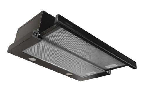 Витяжка кухонна ProfitM Телескоп Містраль 60см 550м3 Чорна