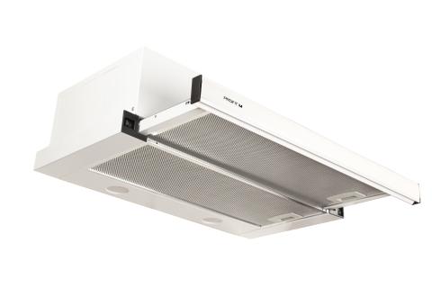 Витяжка кухонна ProfitM Телескоп Марена 60см 840м3 Біла LED