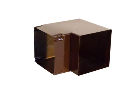 Коліно металеве для витяжки Profit M 90 х 90 х 90 мм коричневе