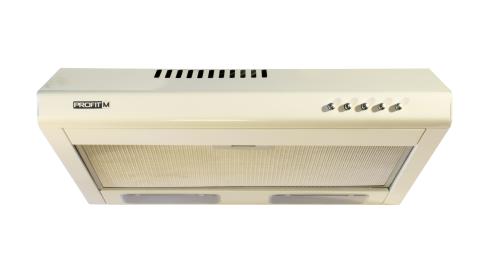 Витяжка кухонна ProfitM Плоска Турбо №2 50см 420м3 Слонова кістка