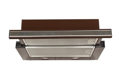 Витяжка кухонна ProfitM Телескоп ЕКО 50см 550м3 Коричнева, вставка Нержавійка Витяжка кухонна ProfitM Телескоп ЕКО 50см 550м3 Коричнева, вставка Нержавійка